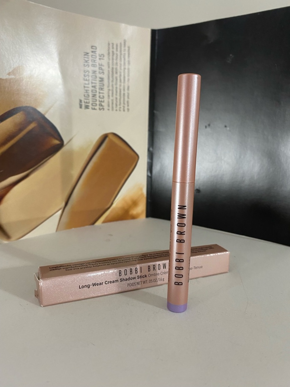 Bobbi Brown Long-Wear Cream Shadow Stick, Periwinkle ( Multi-Chrome),0.05 OZ NEW
